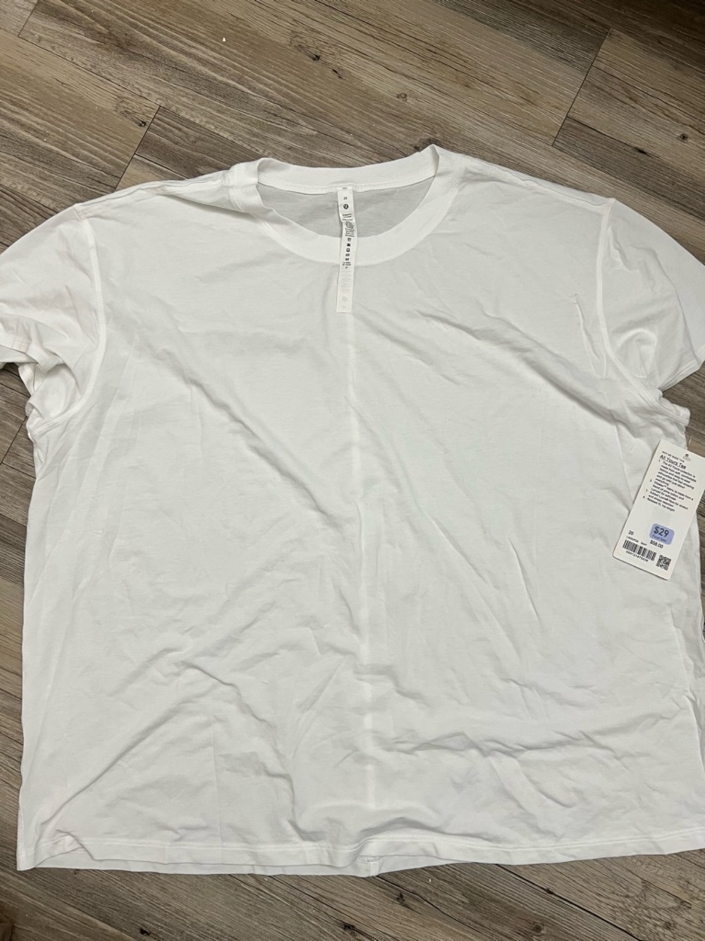 NWT lululemon athletica Women's Short Sleeve Crew Tee - White All Yours Tee